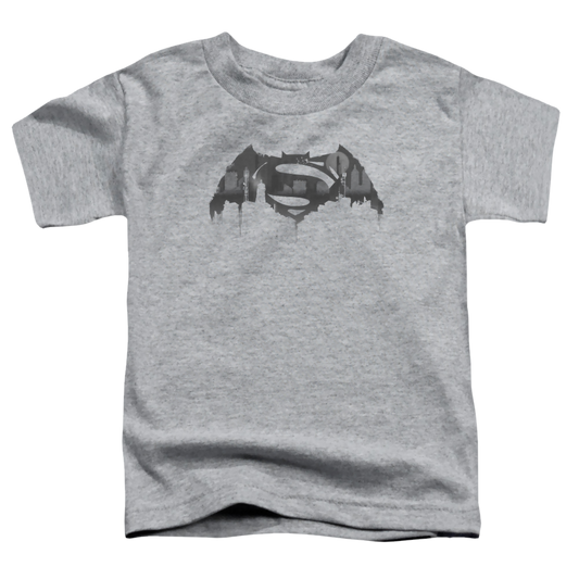 Batman v Superman Cityscape Logo - Kid's T-Shirt Style003