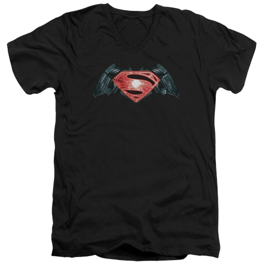 Batman v Superman Industrial Logo - Men's V-Neck T-Shirt