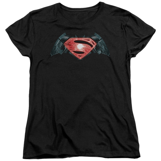 Batman v Superman Industrial Logo - Women's T-Shirt Style001