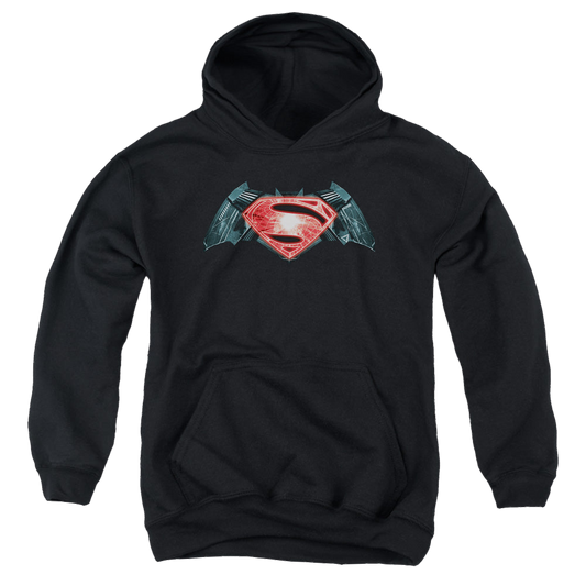 Batman v Superman Industrial Logo - Youth Hoodie