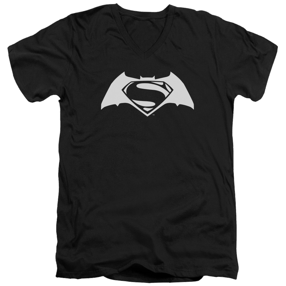 Batman v Superman Simple Logo - Men's V-Neck T-Shirt Style005