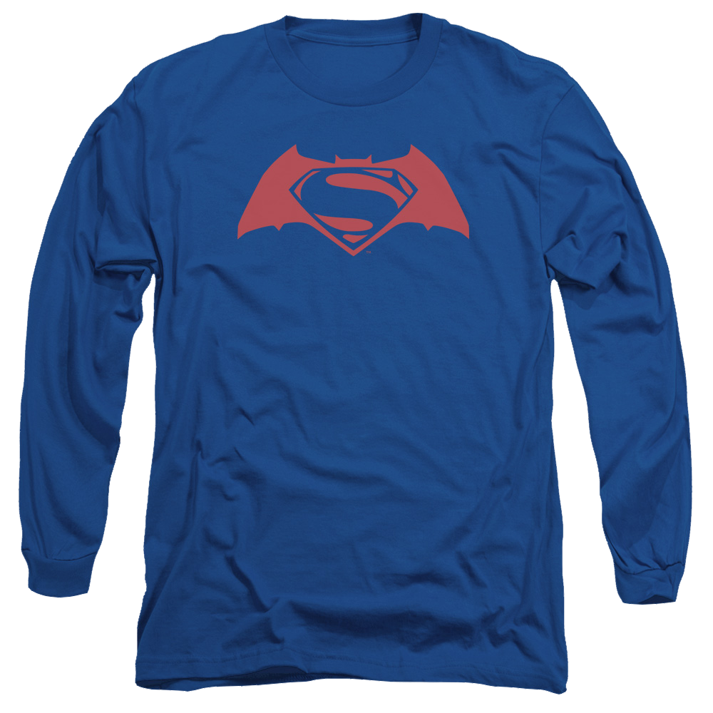 Batman v Superman Simple Logo - Men's Long Sleeve T-Shirt Style006