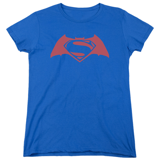 Batman v Superman Simple Logo - Women's T-Shirt Style006