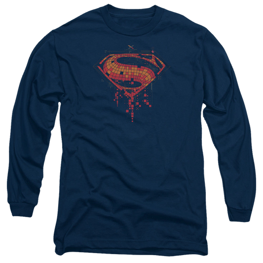 Batman v Superman Tech Super Logo - Men's Long Sleeve T-Shirt