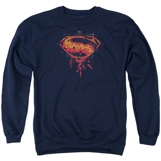 Batman v Superman Tech Super Logo - Men's Crewneck Sweatshirt Style001