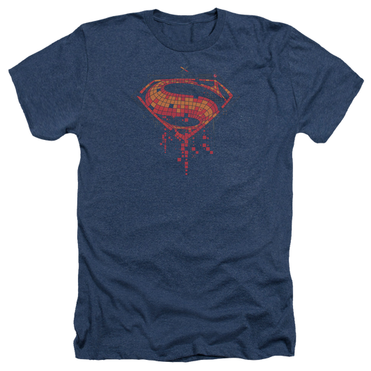 Batman v Superman Tech Super Logo - Men's Heather T-Shirt