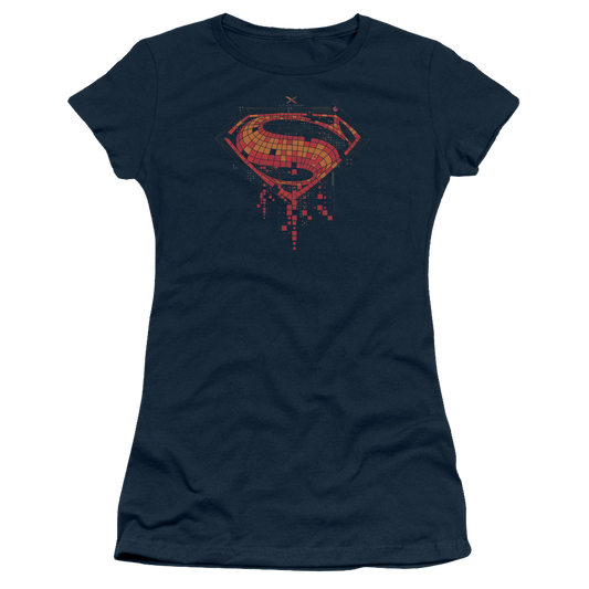 Batman v Superman Tech Super Logo - Juniors T-Shirt Style001