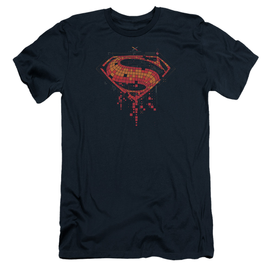 Batman v Superman Tech Super Logo - Men's Slim Fit T-Shirt Style001