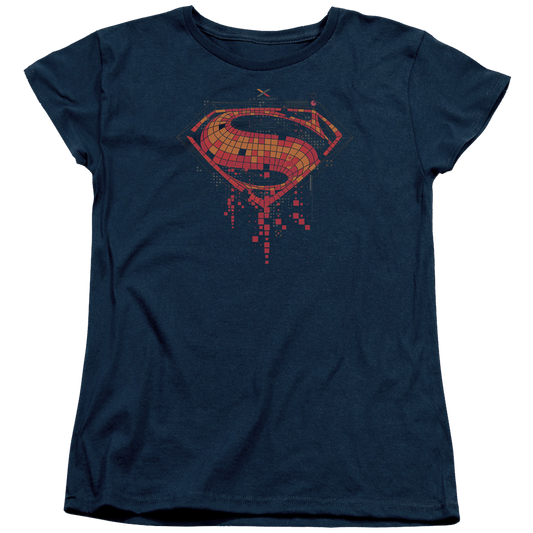 Batman v Superman Tech Super Logo - Women's T-Shirt Style001