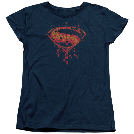 Batman v Superman Tech Super Logo - Women's T-Shirt