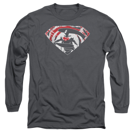 Batman v Superman Super Splatter Logo - Men's Long Sleeve T-Shirt