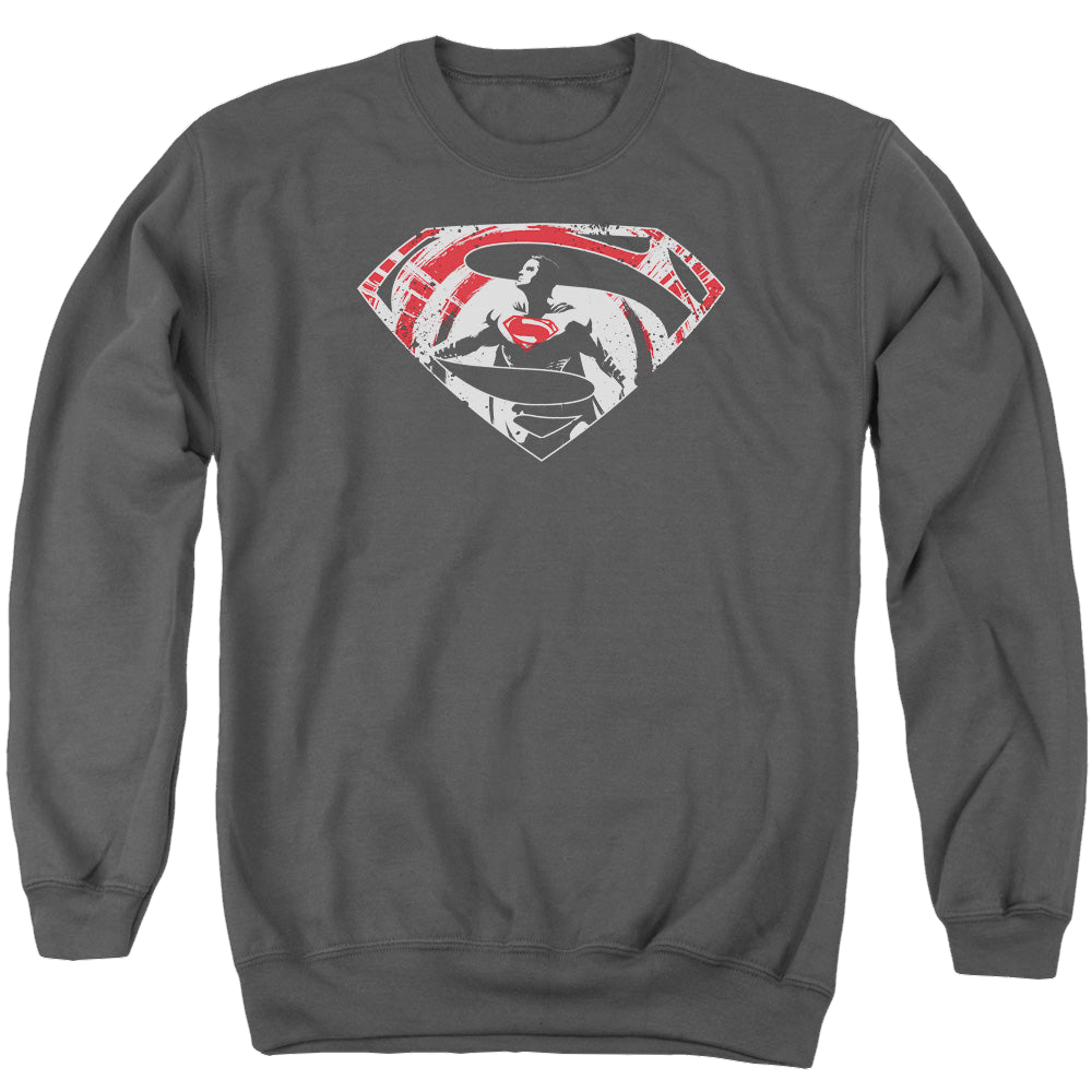 Batman v Superman Super Splatter Logo - Men's Crewneck Sweatshirt