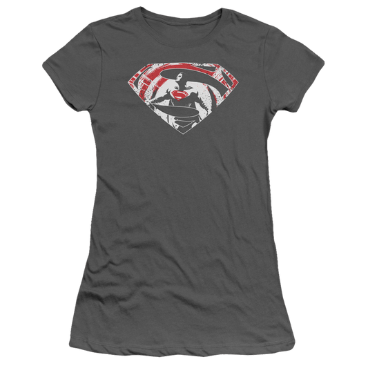 Batman v Superman Super Splatter Logo - Juniors T-Shirt Style001