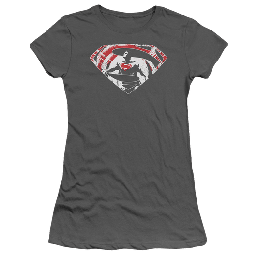 Batman v Superman Super Splatter Logo - Juniors T-Shirt