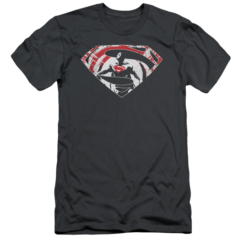 Batman v Superman Super Splatter Logo - Men's Slim Fit T-Shirt Style001