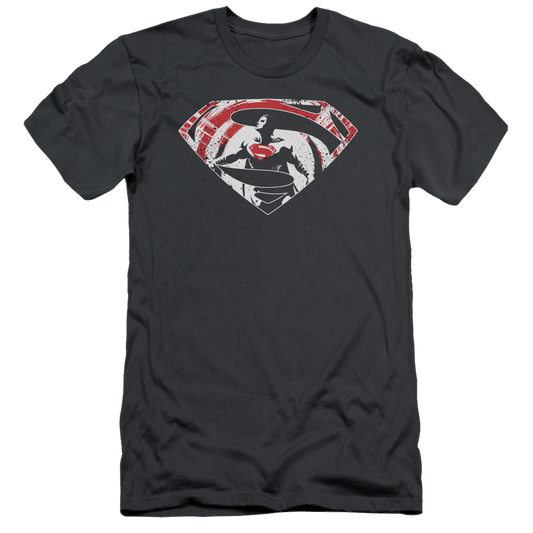Batman v Superman Super Splatter Logo - Men's Slim Fit T-Shirt Style001