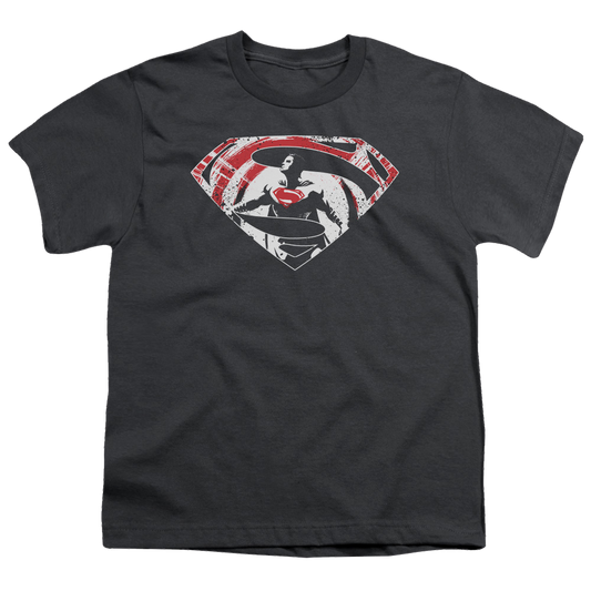 Batman v Superman Super Splatter Logo - Youth T-Shirt Style001