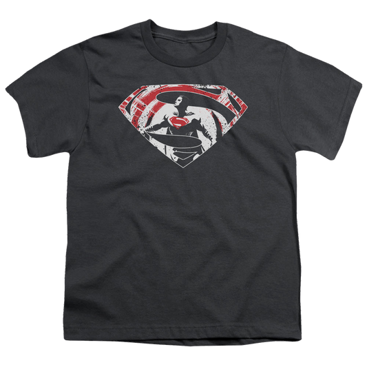 Batman v Superman Super Splatter Logo - Youth T-Shirt
