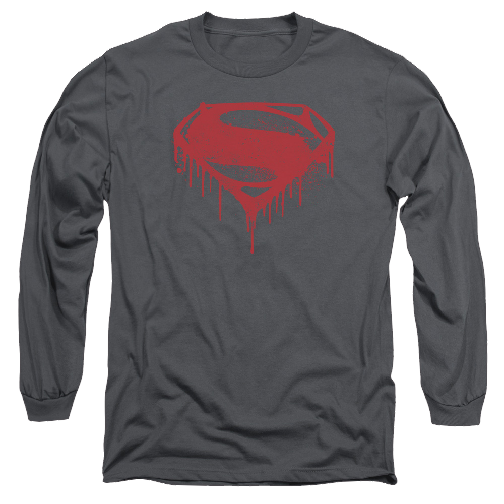 Batman v Superman Splattered - Men's Long Sleeve T-Shirt Style001