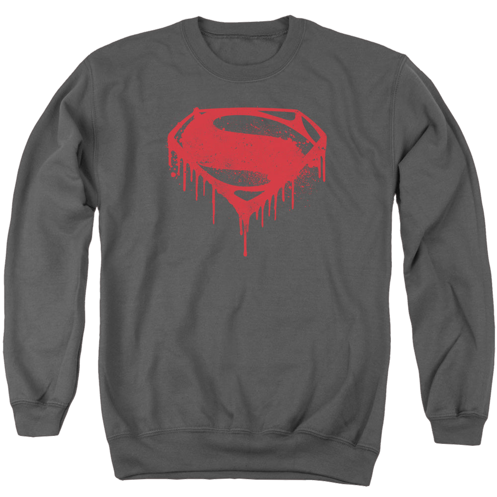 Batman v Superman Splattered - Men's Crewneck Sweatshirt