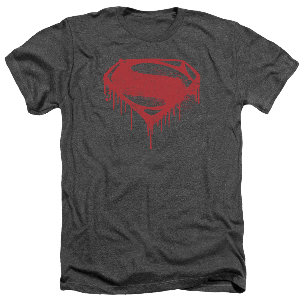Batman v Superman Splattered - Men's Heather T-Shirt Style001