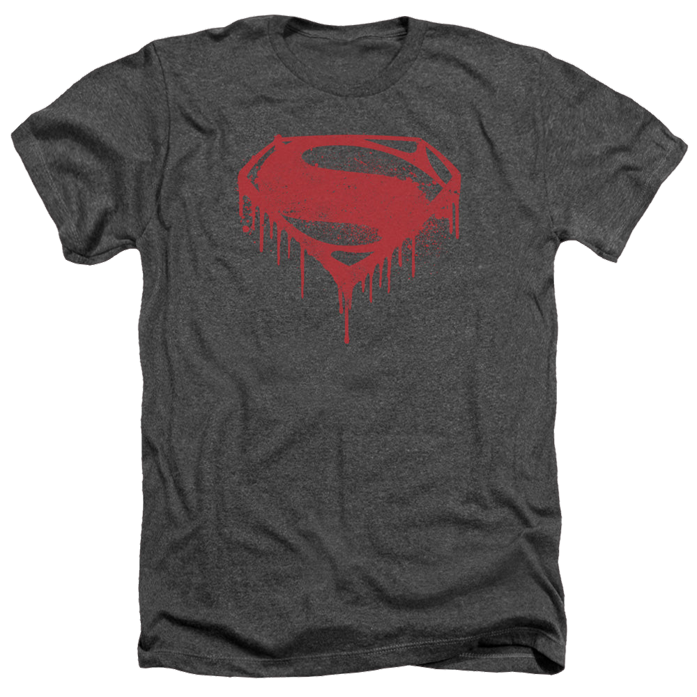 Batman v Superman Splattered - Men's Heather T-Shirt