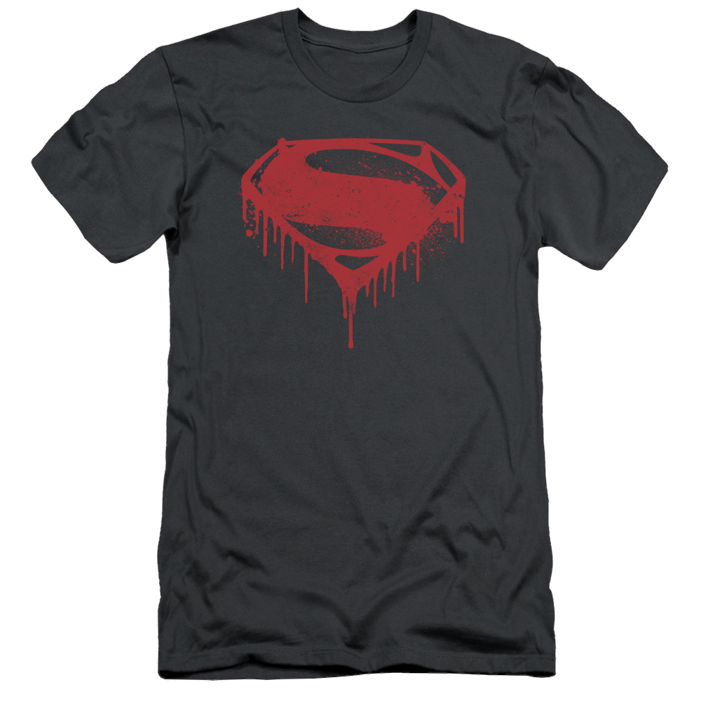 Batman v Superman Splattered - Men's Slim Fit T-Shirt Style001