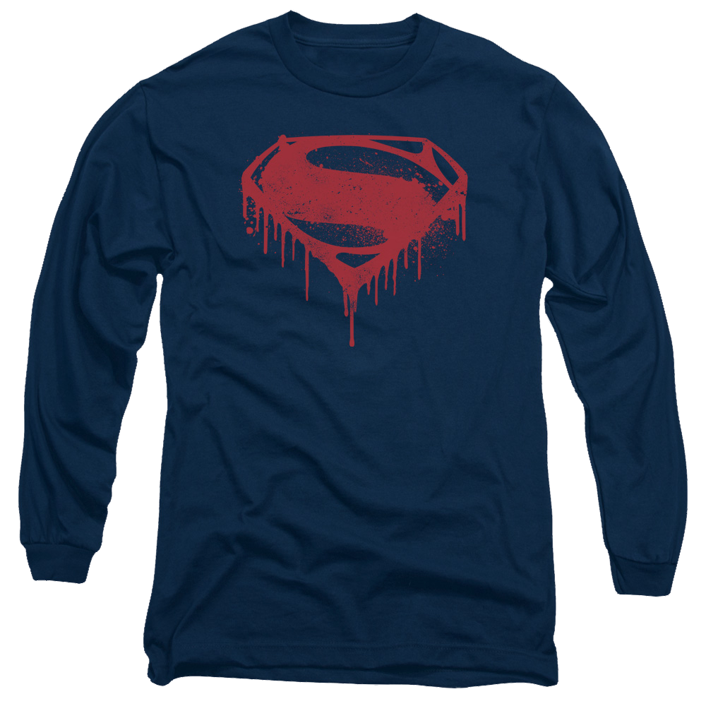 Batman v Superman Splattered - Men's Long Sleeve T-Shirt Style002