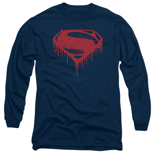 Batman v Superman Splattered - Men's Long Sleeve T-Shirt Style002