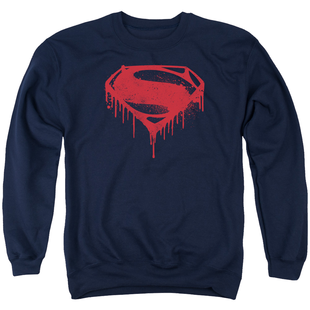 Batman v Superman Splattered - Men's Crewneck Sweatshirt Style002