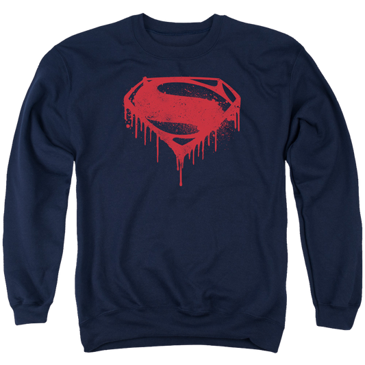 Batman v Superman Splattered - Men's Crewneck Sweatshirt Style002