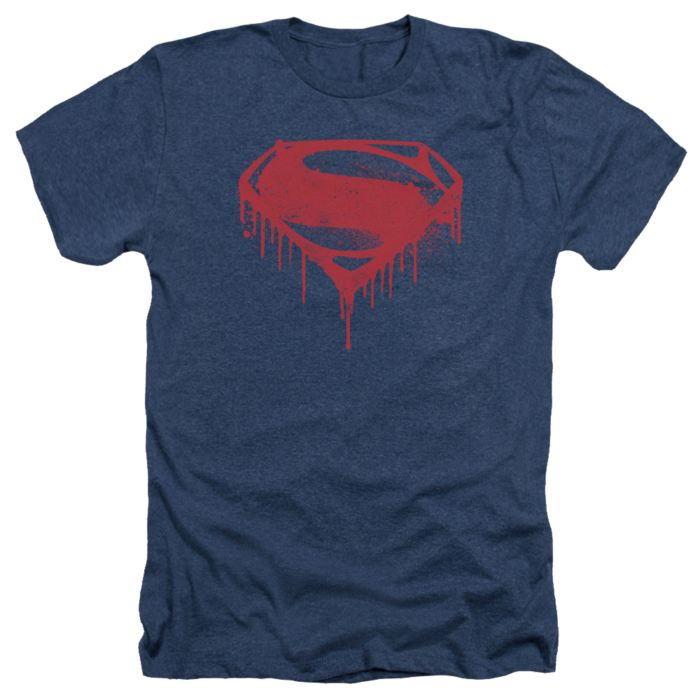 Batman v Superman Splattered - Men's Heather T-Shirt Style002