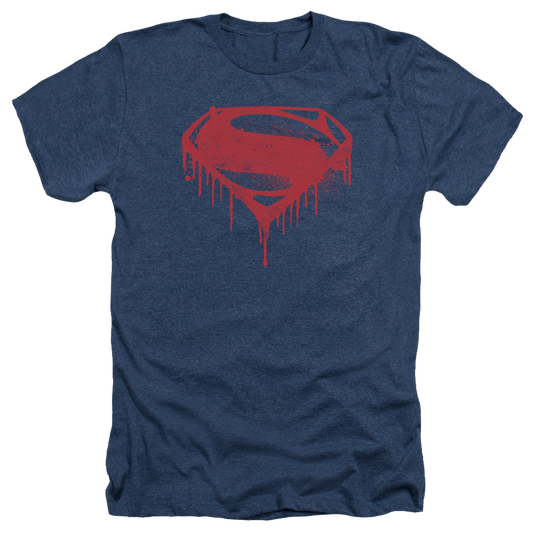 Batman v Superman Splattered - Men's Heather T-Shirt Style002