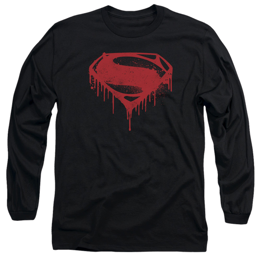 Batman v Superman Splattered - Men's Long Sleeve T-Shirt Style003