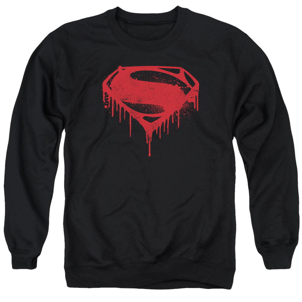 Batman v Superman Splattered - Men's Crewneck Sweatshirt Style003