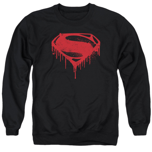 Batman v Superman Splattered - Men's Crewneck Sweatshirt Style003