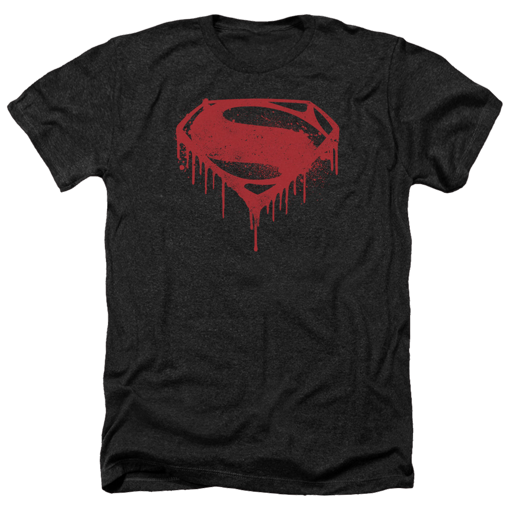 Batman v Superman Splattered - Men's Heather T-Shirt Style003