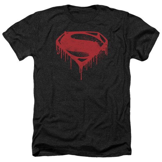 Batman v Superman Splattered - Men's Heather T-Shirt Style003