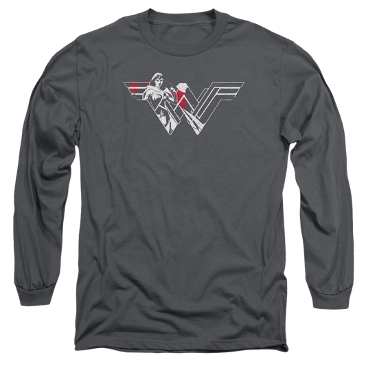 Batman v Superman Wonder Splatter Logo - Men's Long Sleeve T-Shirt Style001