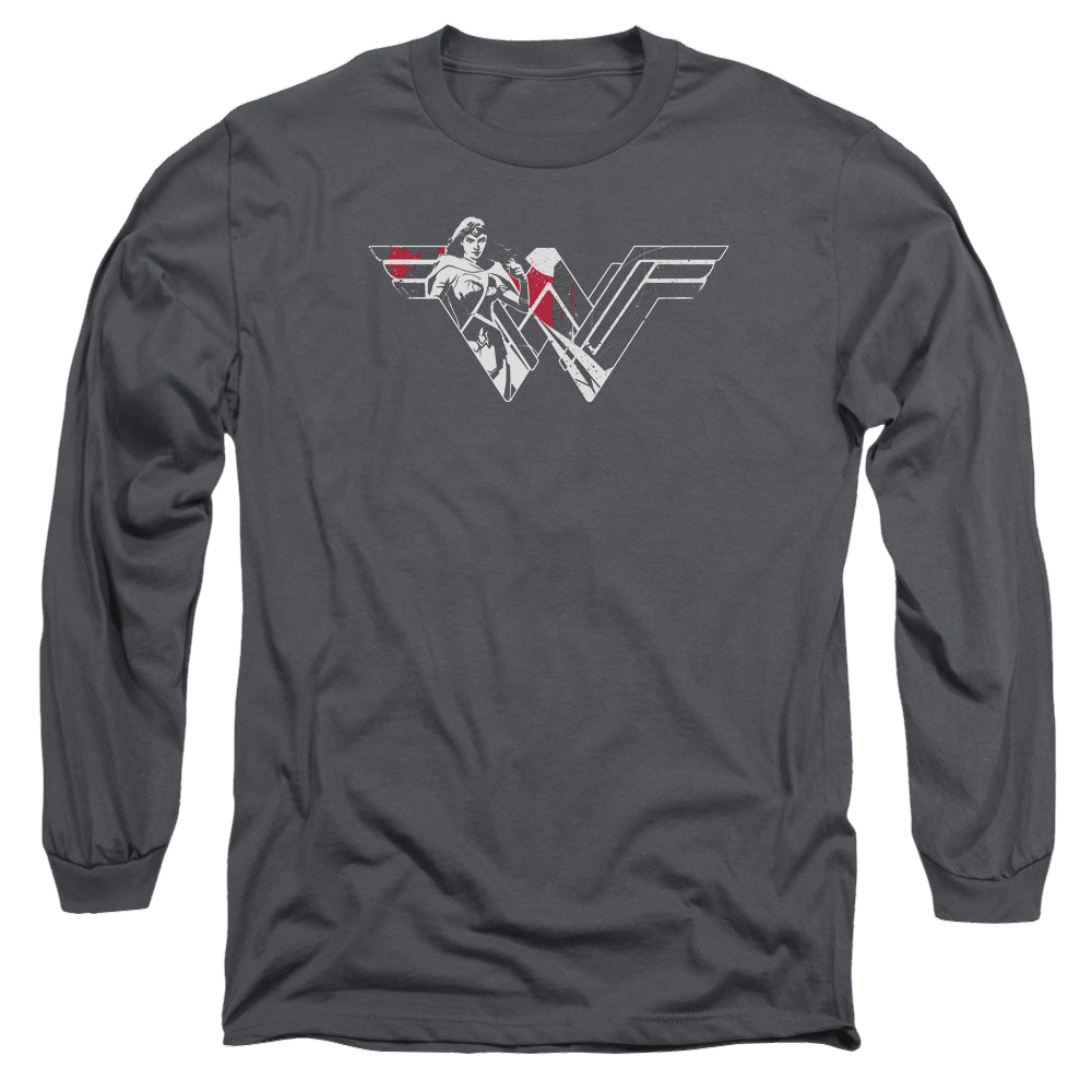 Batman v Superman Wonder Splatter Logo - Men's Long Sleeve T-Shirt