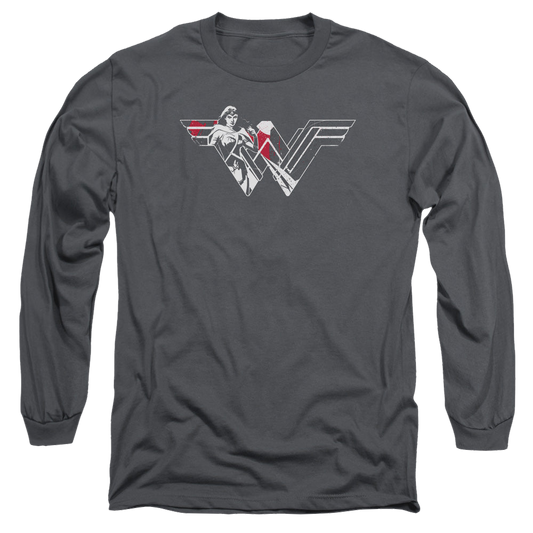 Batman v Superman Wonder Splatter Logo - Men's Long Sleeve T-Shirt