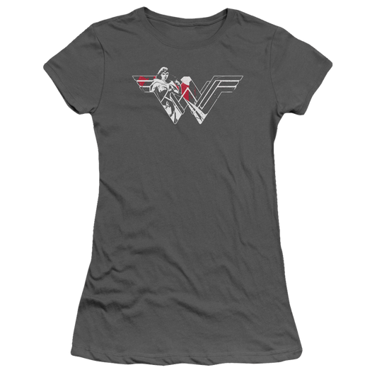 Batman v Superman Wonder Splatter Logo - Juniors T-Shirt Style001