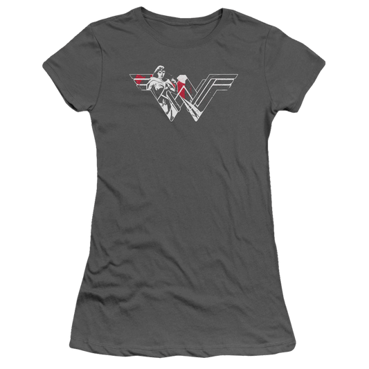 Batman v Superman Wonder Splatter Logo - Juniors T-Shirt