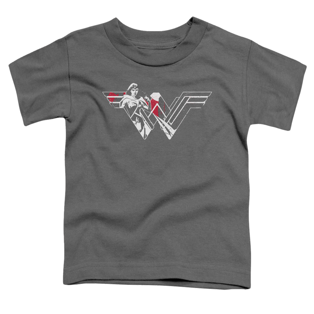 Batman v Superman Wonder Splatter Logo - Kid's T-Shirt