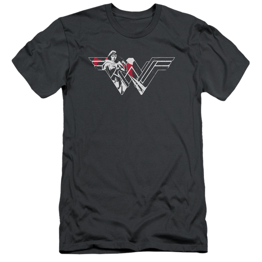 Batman v Superman Wonder Splatter Logo - Men's Slim Fit T-Shirt Style001