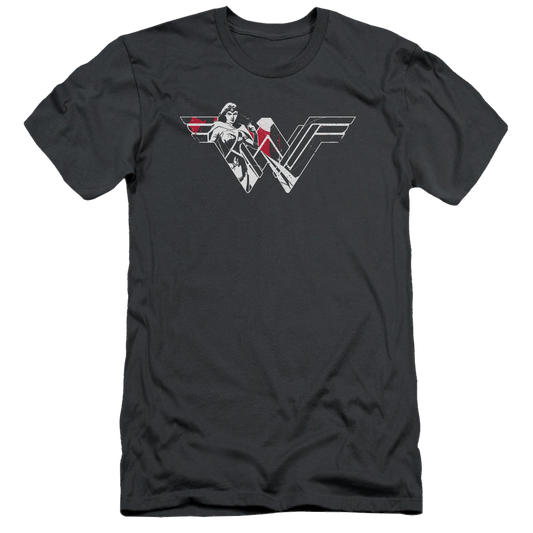 Batman v Superman Wonder Splatter Logo - Men's Slim Fit T-Shirt