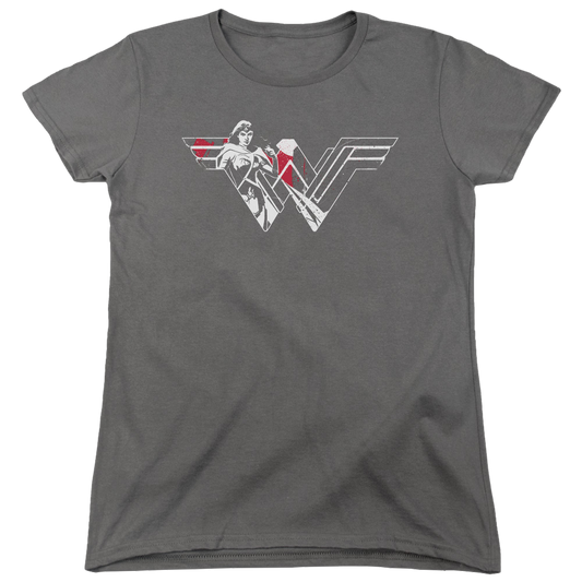 Batman v Superman Wonder Splatter Logo - Women's T-Shirt Style001