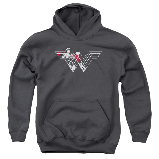 Batman v Superman Wonder Splatter Logo - Youth Hoodie Style001