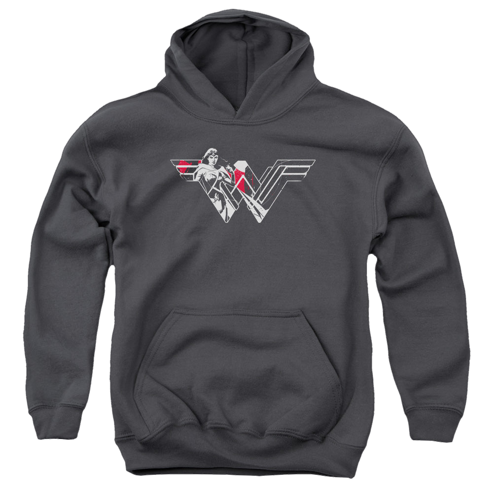 Batman v Superman Wonder Splatter Logo - Youth Hoodie