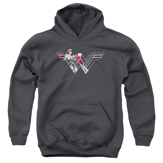 Batman v Superman Wonder Splatter Logo - Youth Hoodie
